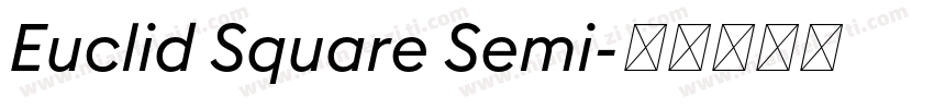 Euclid Square Semi字体转换
